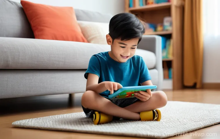 알파세대와 디지털 마케팅의 미래 - **Prompt 1: Young Malaysian Gen Alpha Interacting with Digital Content**
    A bright, colorful, and...