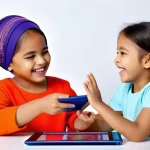 알파세대를 겨냥한 라이브 커머스 활용법 - **Prompt: A vibrant and engaging live commerce session focused on children's educational toys. A che...