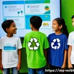 알파세대와 기업의 사회적 책임 - **Prompt:** "A group of diverse Malaysian Generation Alpha children, aged 8-12, are gathered around ...