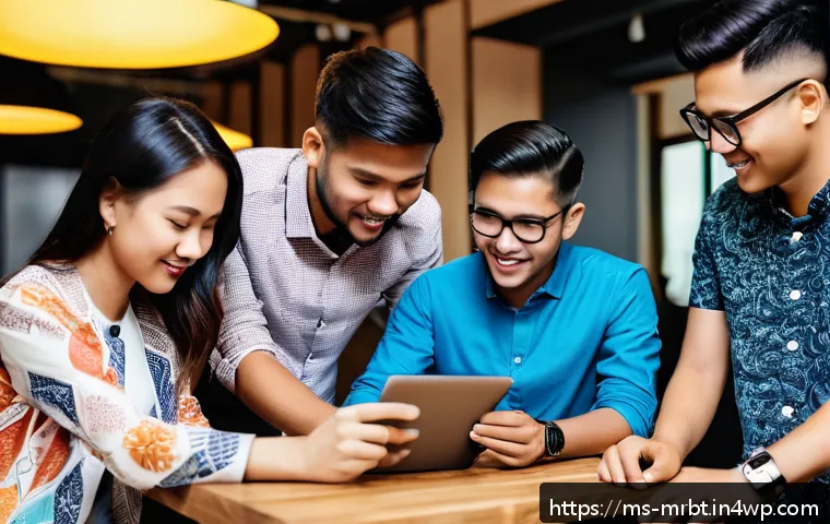 알파세대가 선호하는 라이프스타일 콘텐츠 - A diverse group of young Malaysian Alpha Gen individuals collaborating in a modern co-working space,...